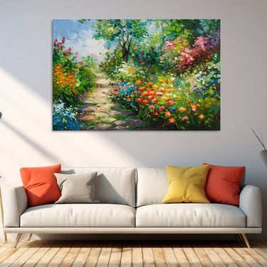 Tableau De Jardin Fleuri